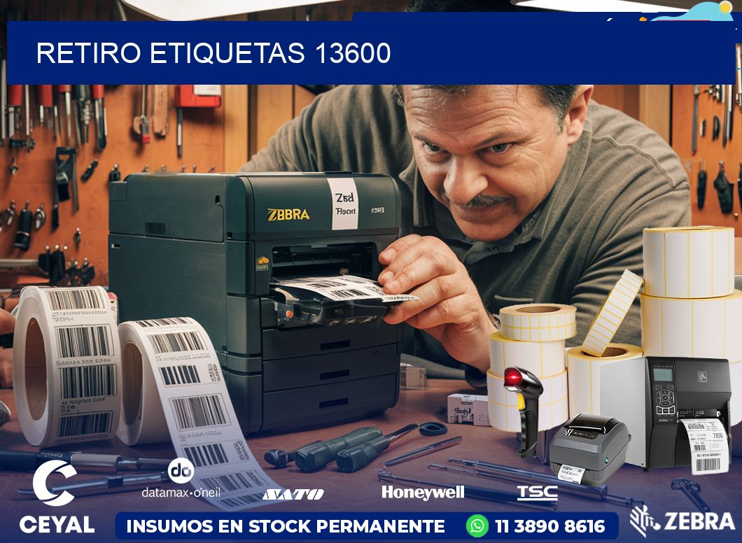 Retiro etiquetas 13600