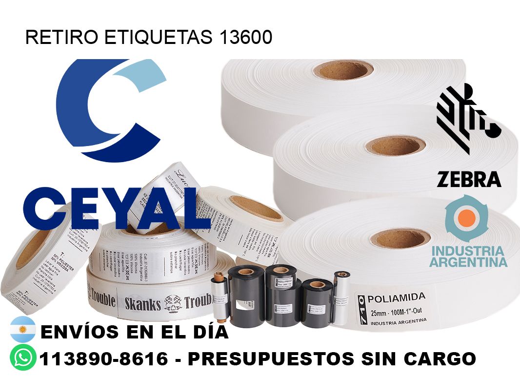 Retiro etiquetas 13600