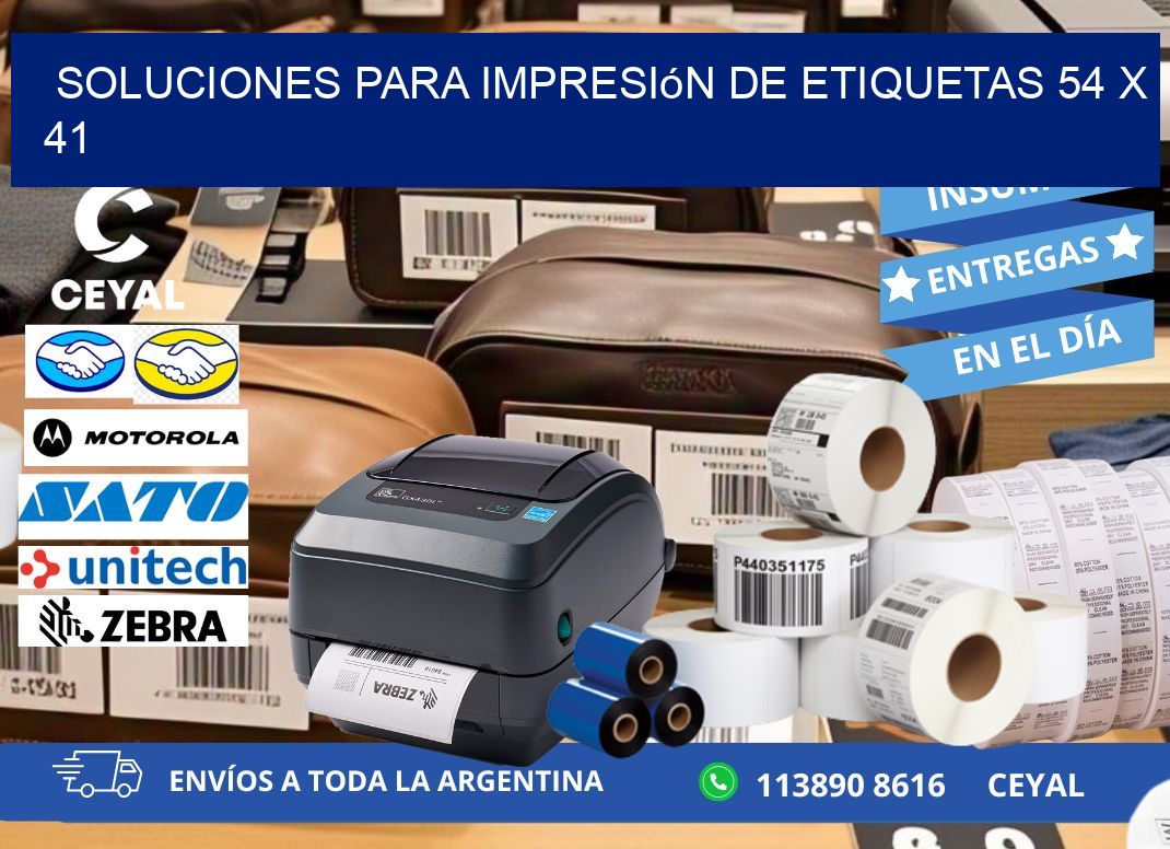 Soluciones para impresión de etiquetas 54 x 41