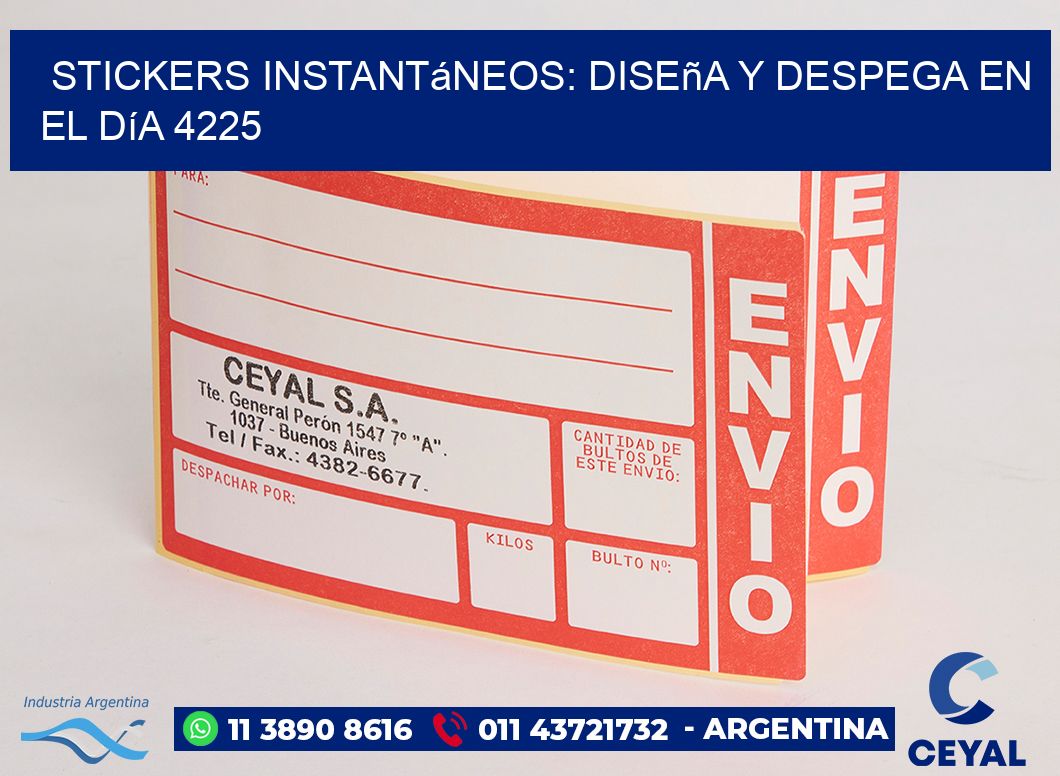Stickers Instantáneos: Diseña y Despega en el Día 4225