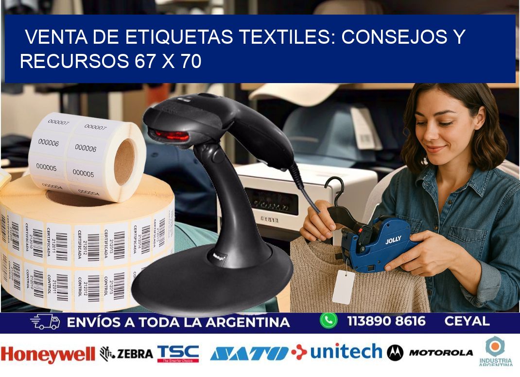 Venta de Etiquetas Textiles: Consejos y Recursos 67 x 70