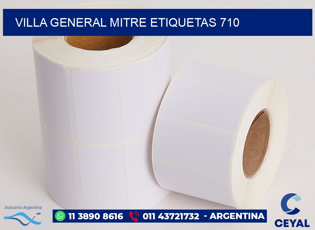 Villa General Mitre etiquetas 710