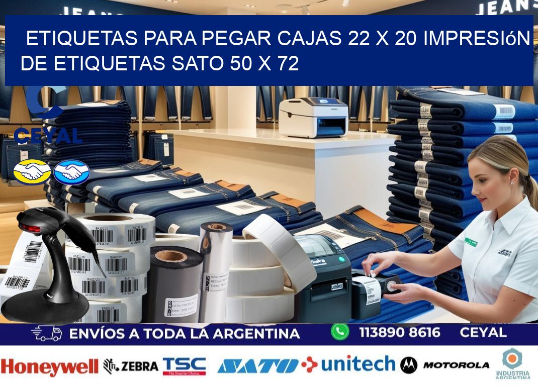 etiquetas para pegar cajas 22 x 20 impresión de etiquetas sato 50 x 72