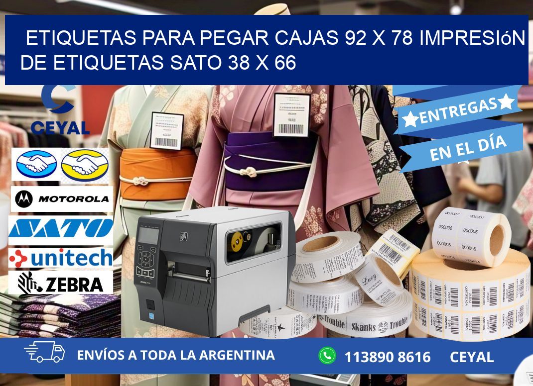 etiquetas para pegar cajas 92 x 78 impresión de etiquetas sato 38 x 66