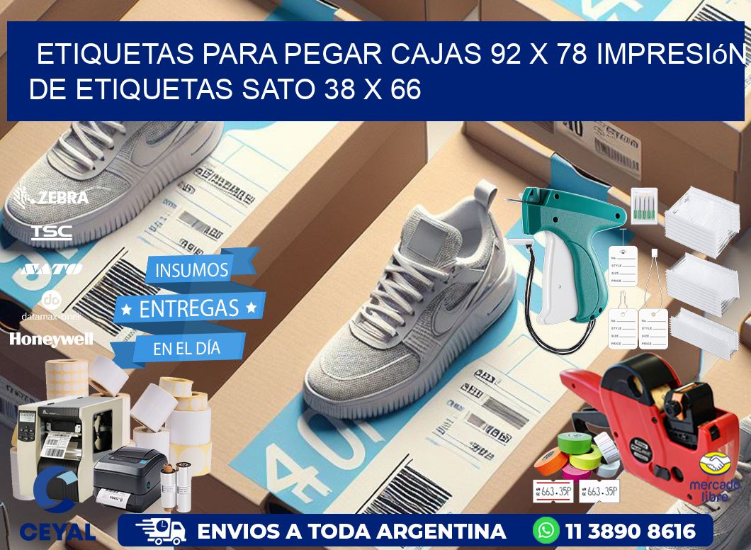 etiquetas para pegar cajas 92 x 78 impresión de etiquetas sato 38 x 66