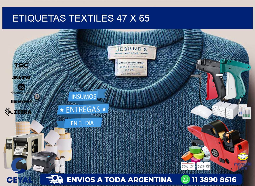 etiquetas textiles 47 x 65