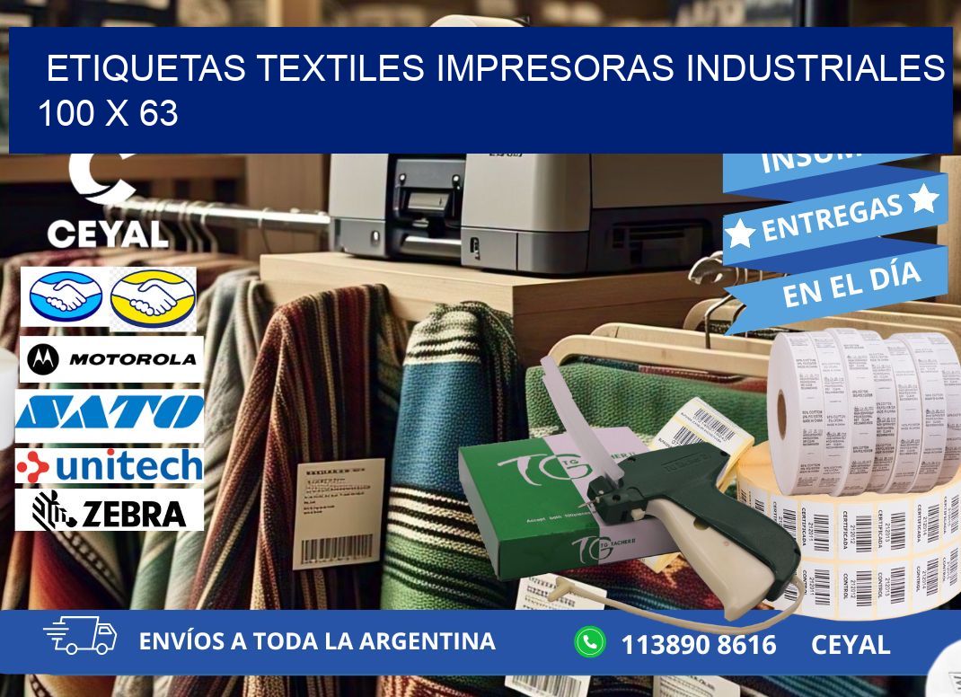 etiquetas textiles impresoras industriales 100 x 63