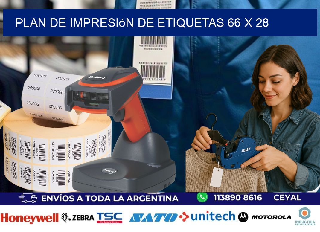 plan de impresión de etiquetas 66 x 28