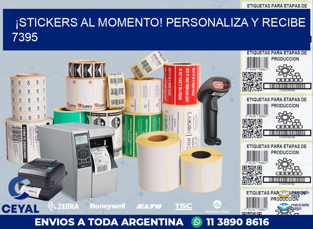 ¡Stickers al Momento! Personaliza y Recibe 7395