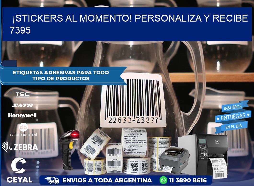 ¡Stickers al Momento! Personaliza y Recibe 7395