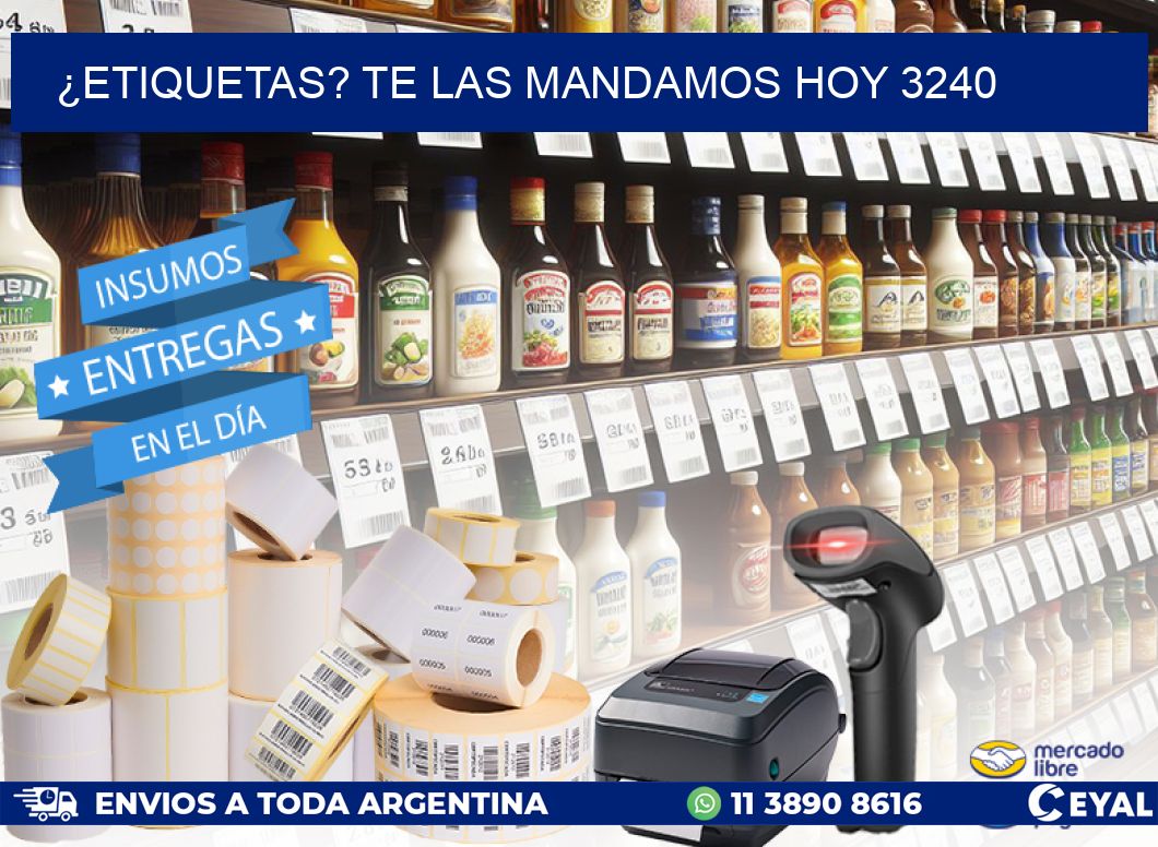 ¿Etiquetas? Te las Mandamos Hoy 3240