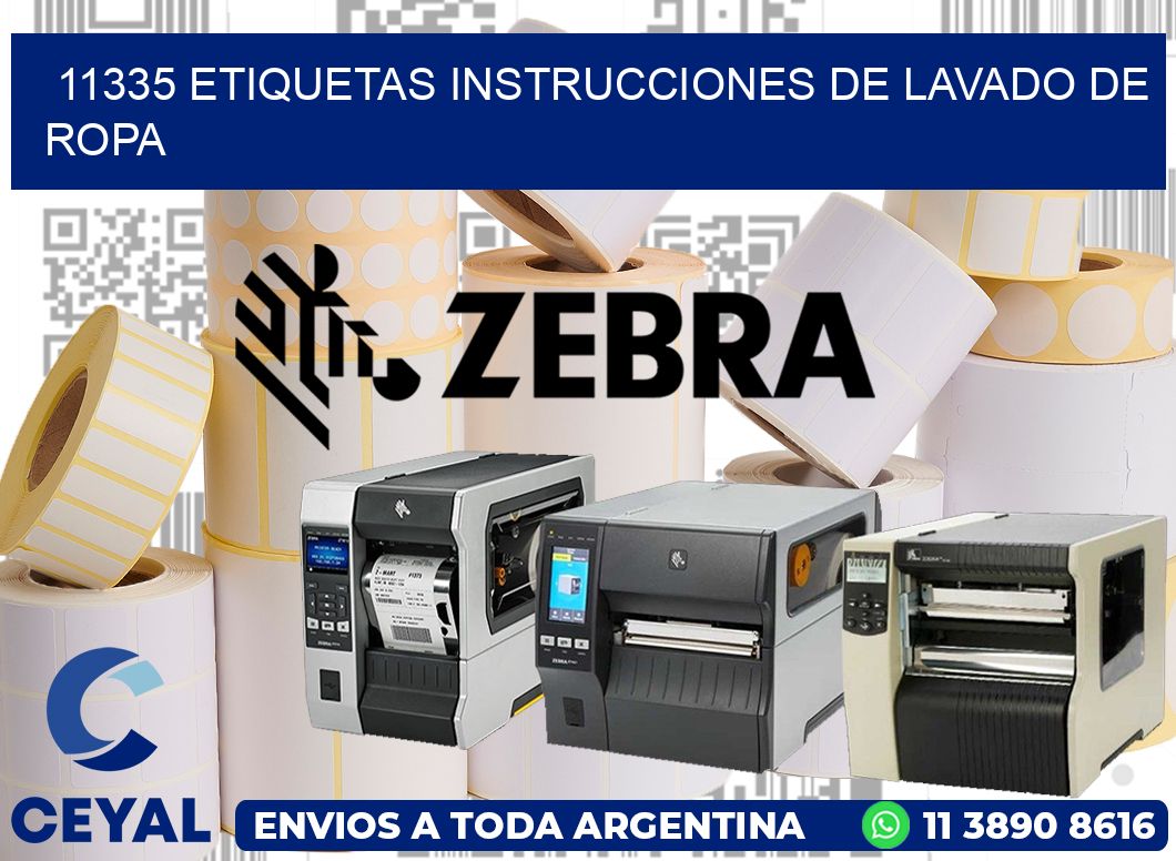 11335 etiquetas instrucciones de lavado de ropa