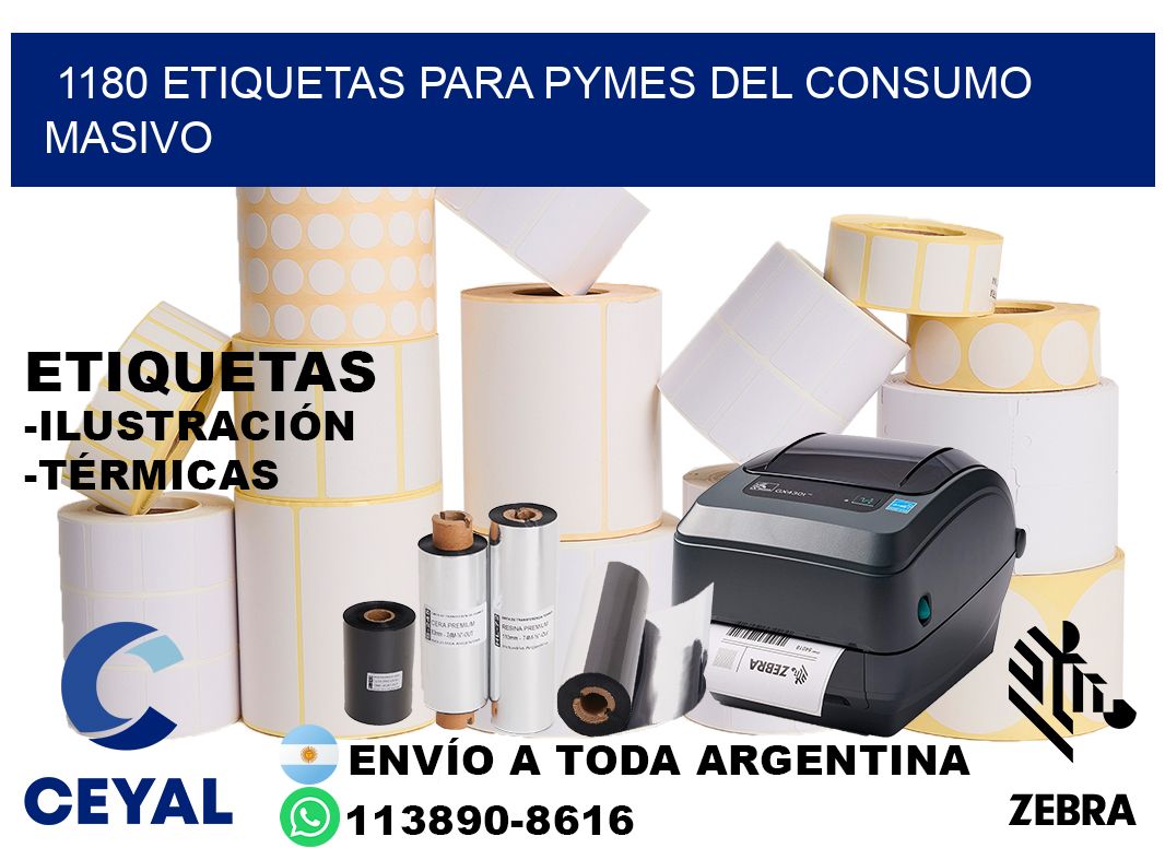 1180 Etiquetas para pymes del consumo masivo
