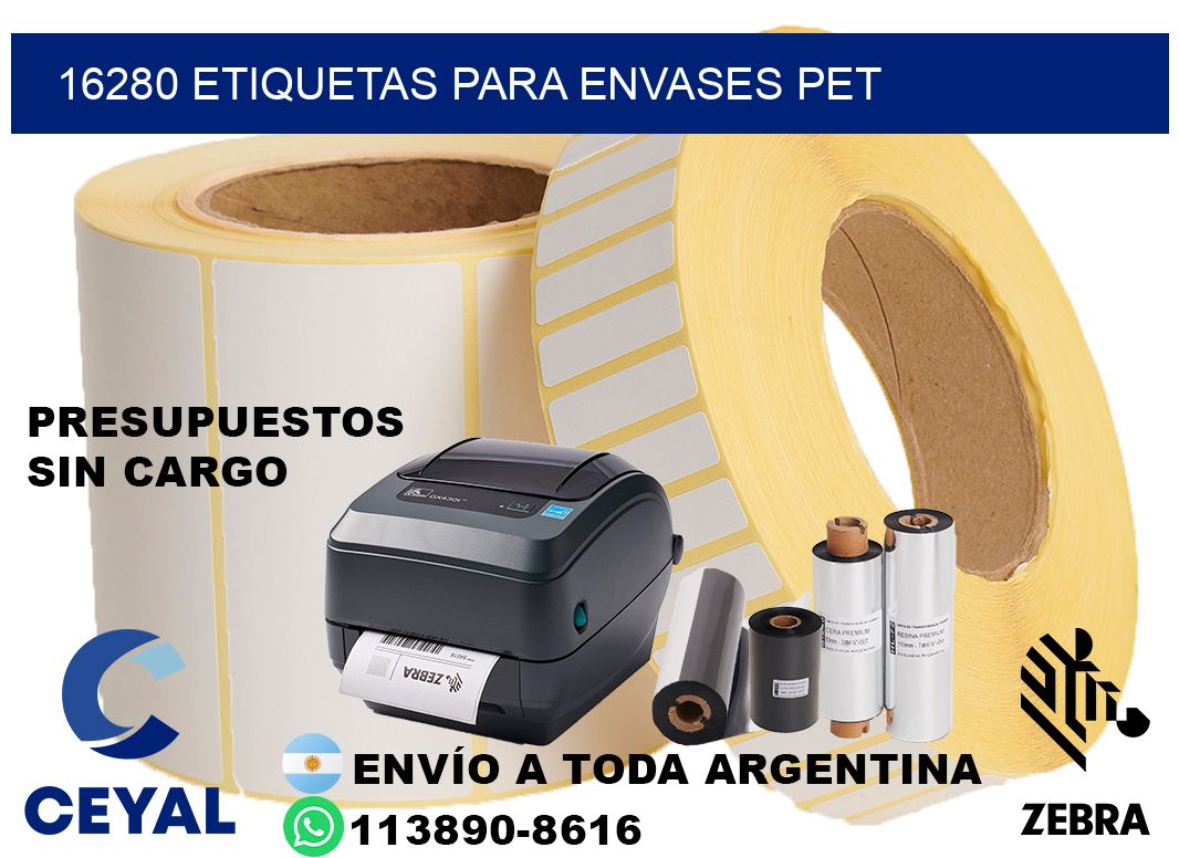 16280 Etiquetas para envases PET