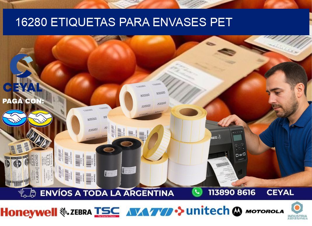 16280 Etiquetas para envases PET