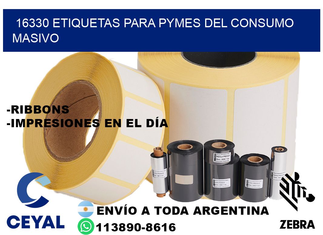 16330 Etiquetas para pymes del consumo masivo