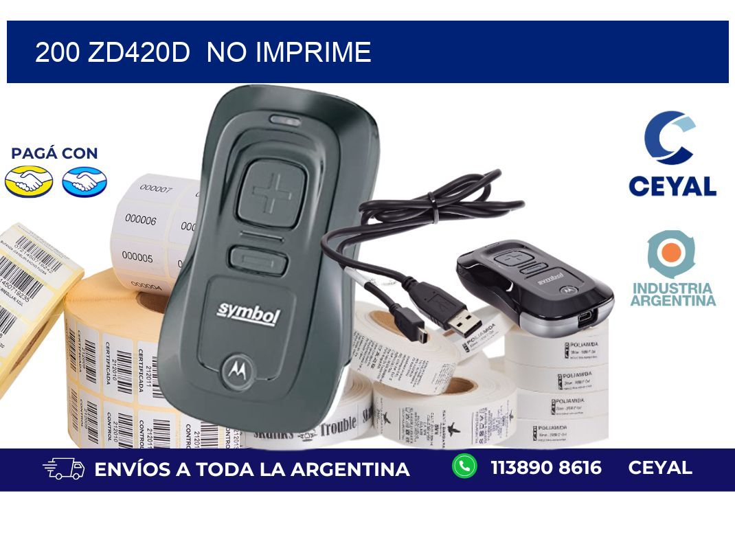 200 ZD420d  no imprime
