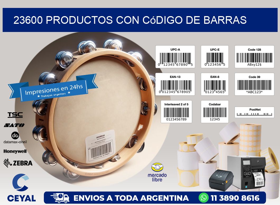 23600 Productos con código de barras