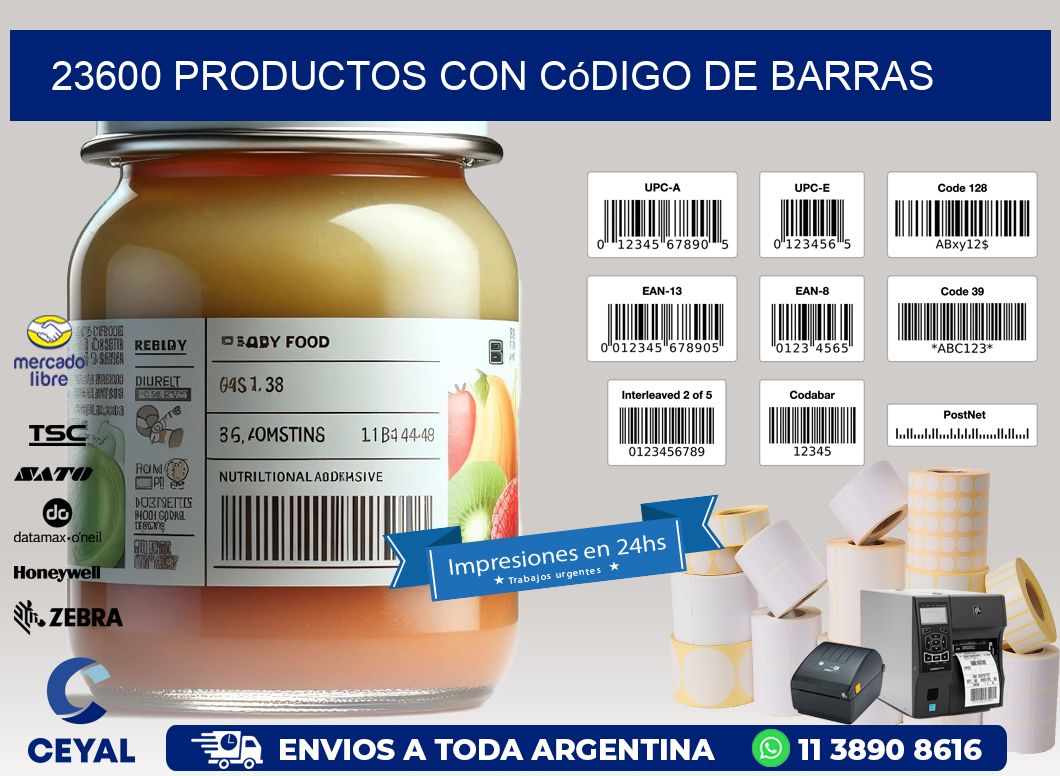 23600 Productos con código de barras