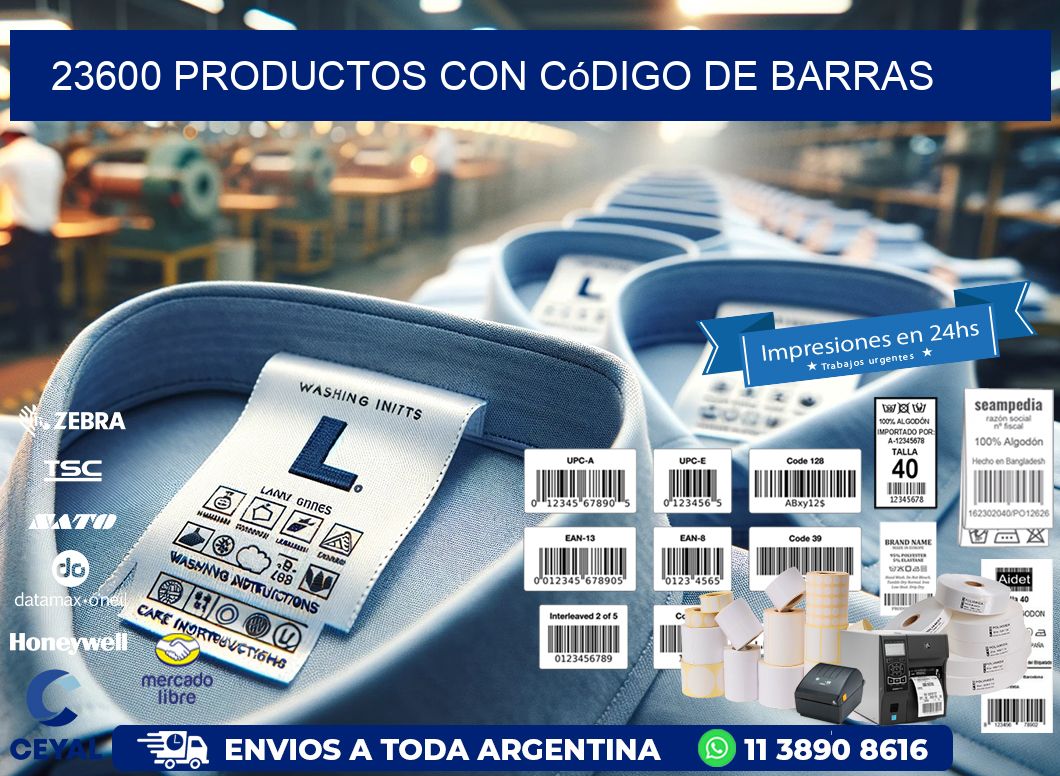 23600 Productos con código de barras