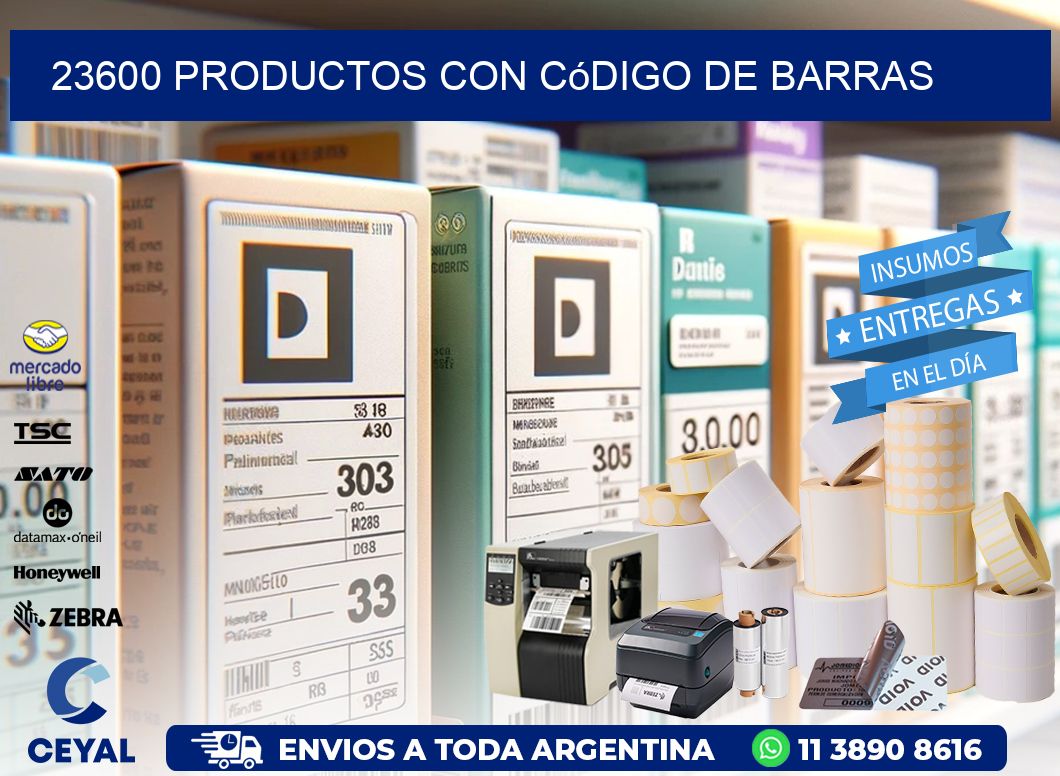 23600 Productos con código de barras