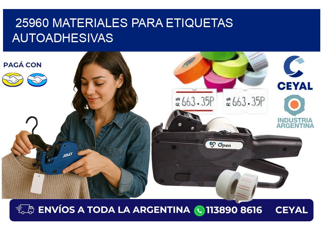 25960 materiales para etiquetas autoadhesivas