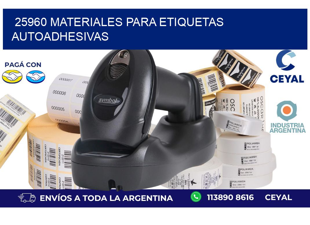 25960 materiales para etiquetas autoadhesivas