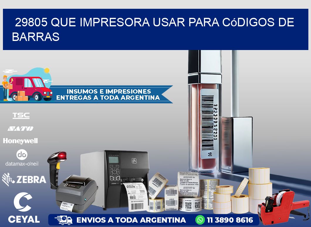 29805 Que impresora usar para códigos de barras