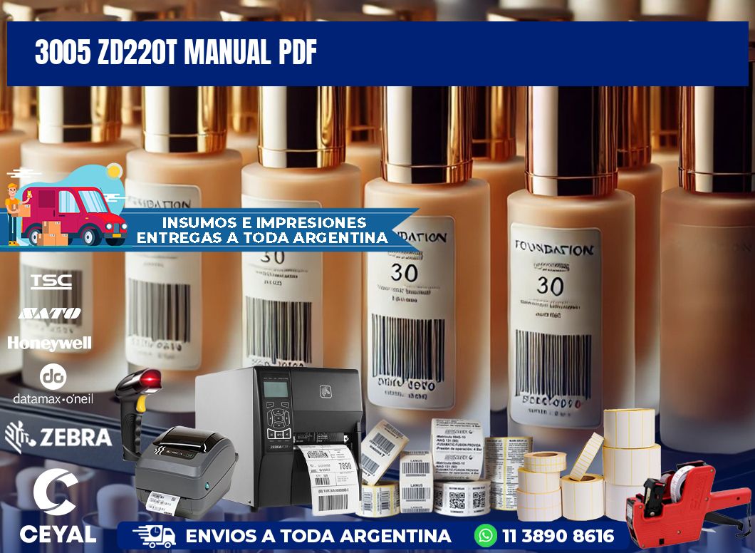 3005 ZD220t manual PDF