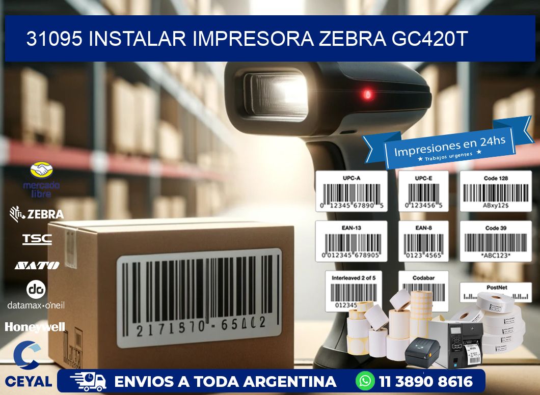 31095 Instalar impresora Zebra GC420t