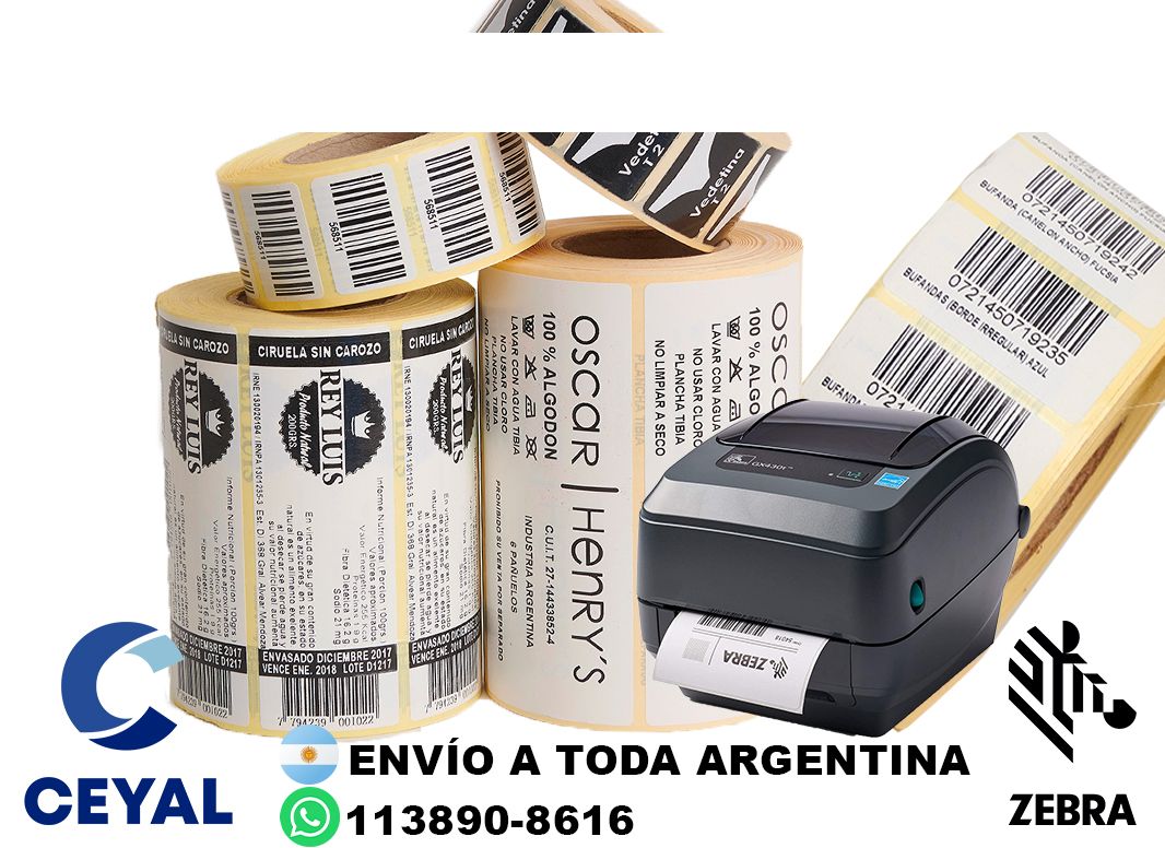 4 cajas de etiquetas 43 x 79