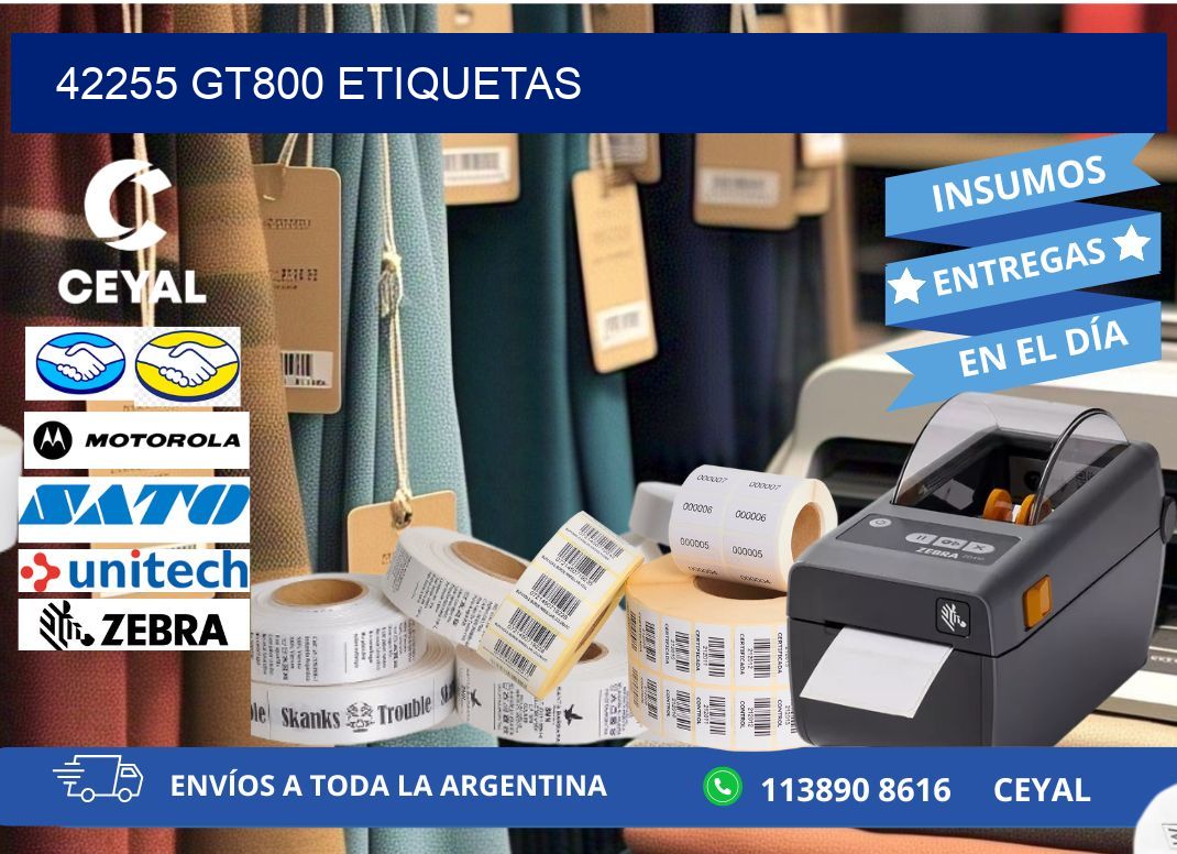 42255 GT800 etiquetas