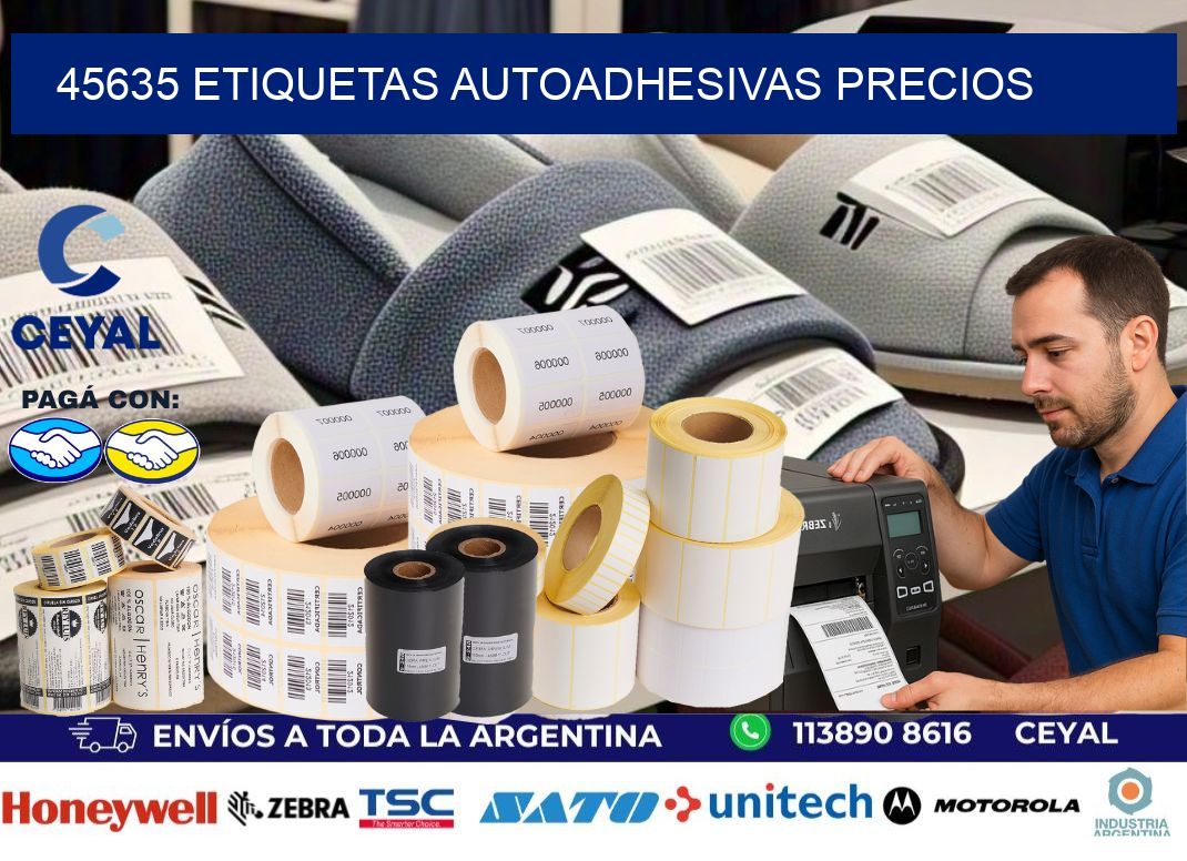 45635 Etiquetas autoadhesivas precios
