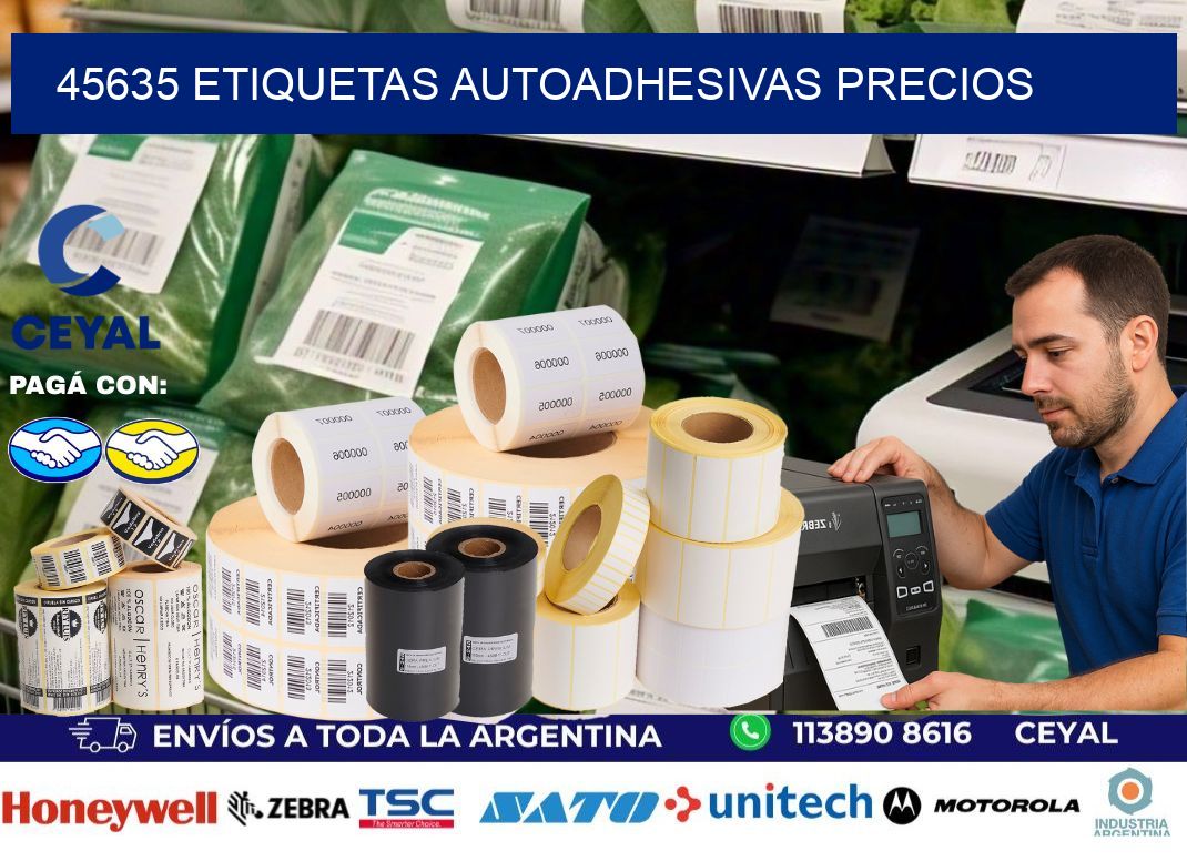 45635 Etiquetas autoadhesivas precios