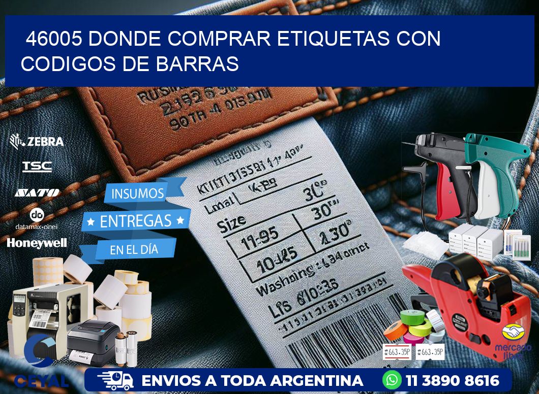 46005 Donde comprar etiquetas con codigos de barras