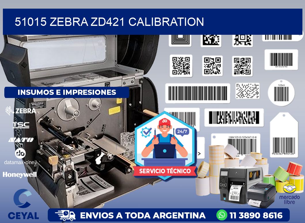 51015 Zebra ZD421 Calibration
