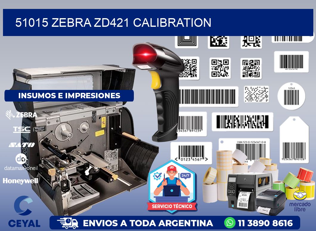 51015 Zebra ZD421 Calibration