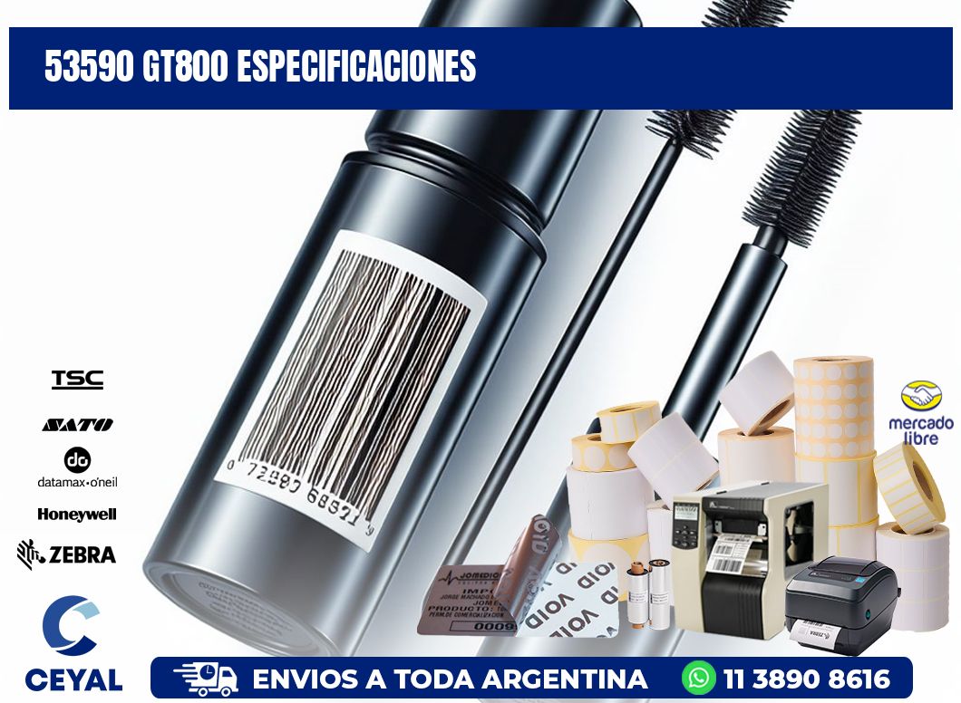 53590 GT800 especificaciones