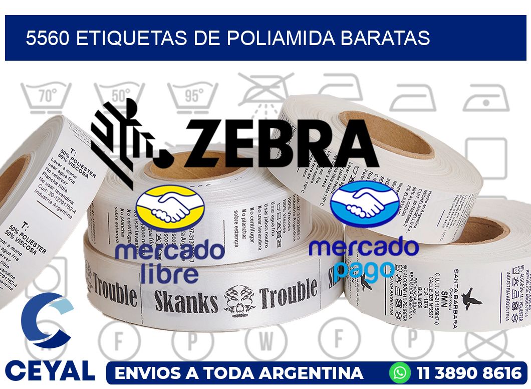 5560 etiquetas de poliamida baratas