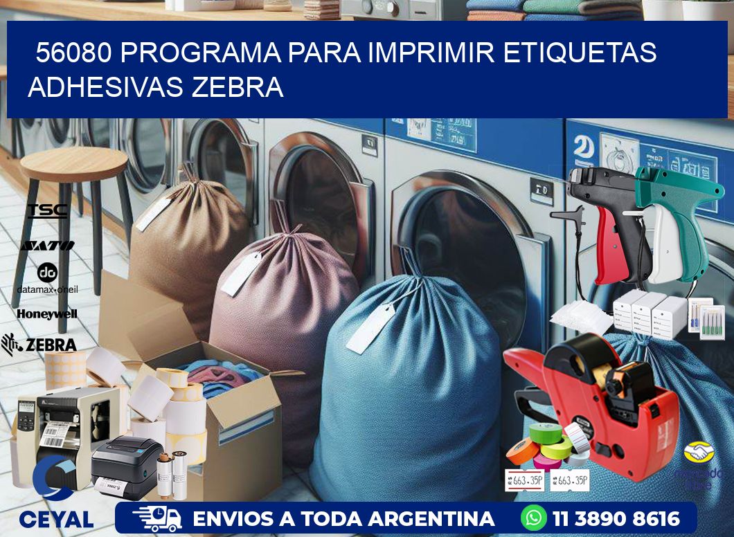 56080 Programa para imprimir etiquetas adhesivas zebra
