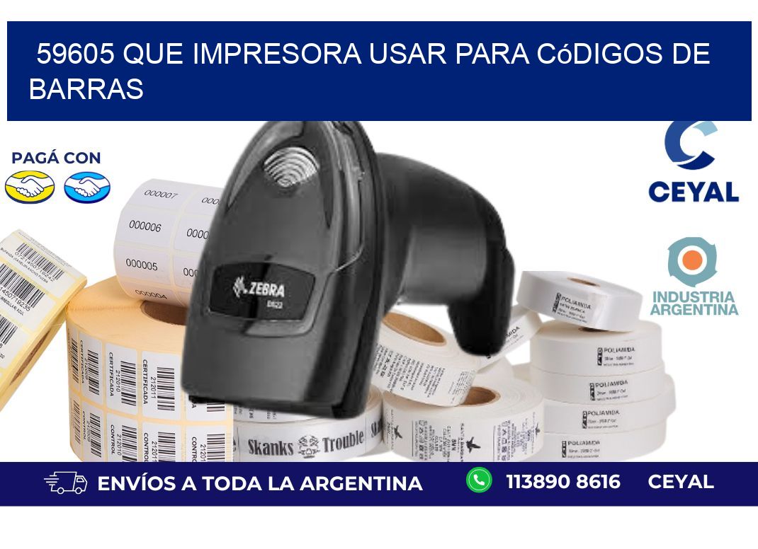 59605 Que impresora usar para códigos de barras