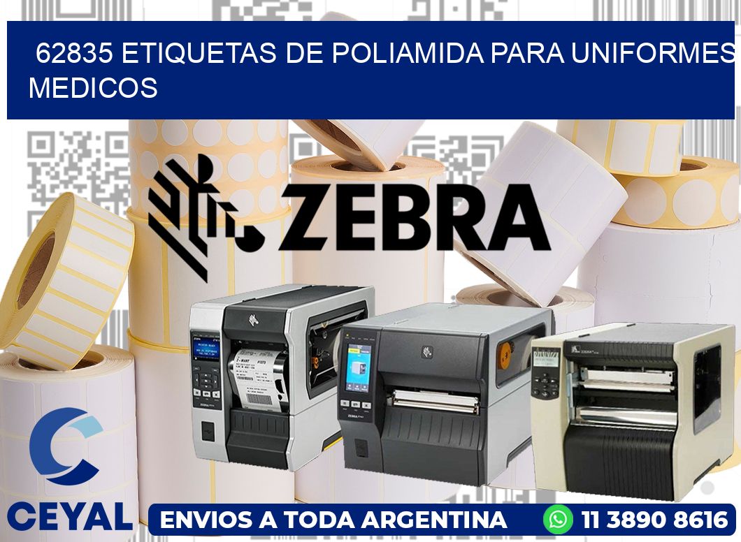 62835 Etiquetas de poliamida para uniformes medicos