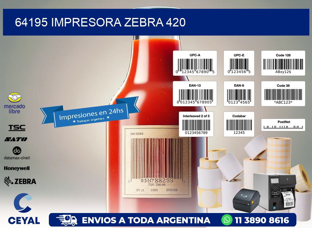 64195 impresora zebra 420