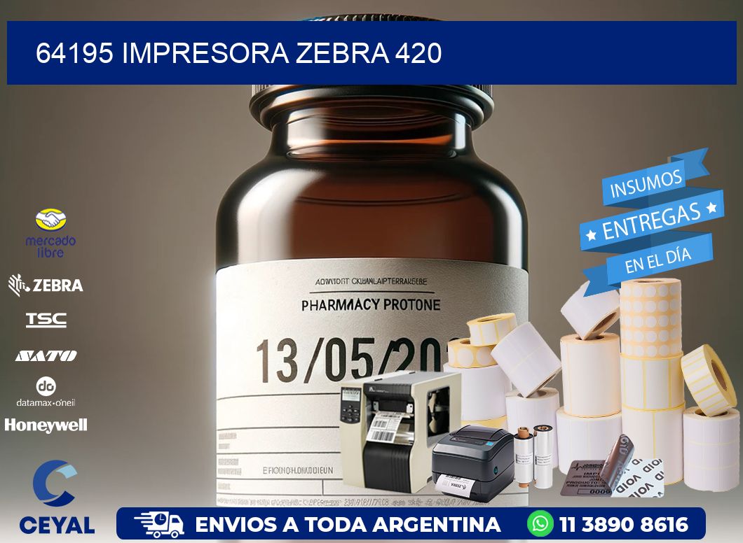 64195 impresora zebra 420