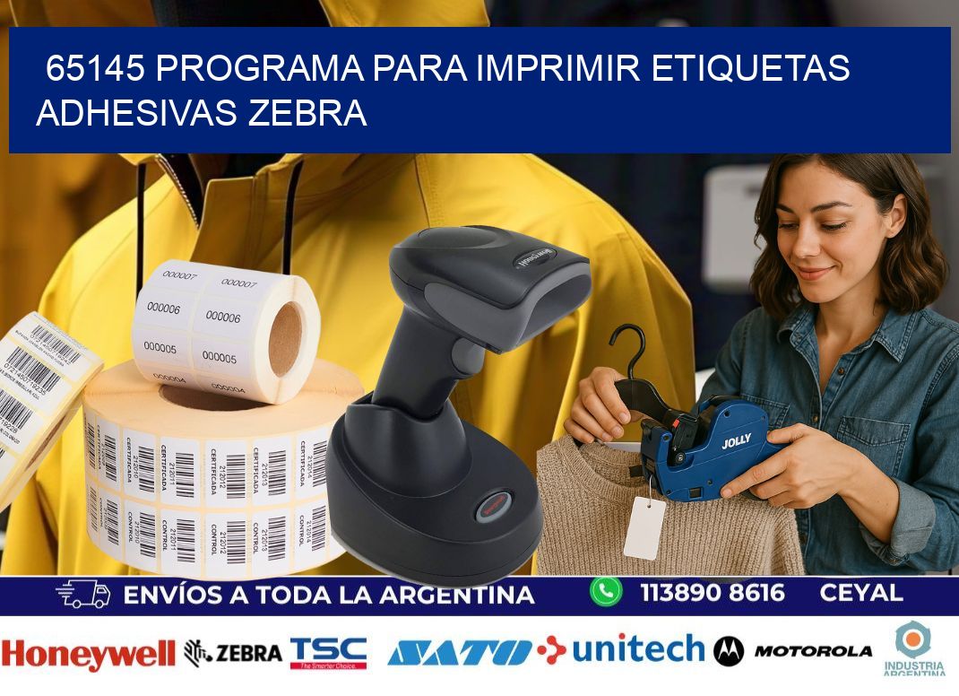 65145 Programa para imprimir etiquetas adhesivas zebra