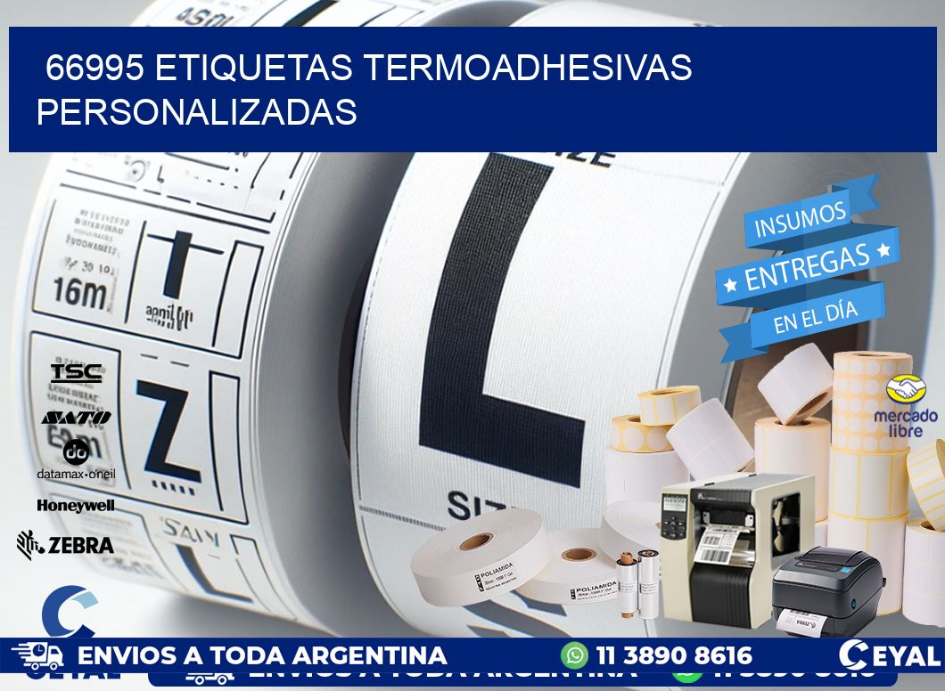 66995 Etiquetas termoadhesivas personalizadas