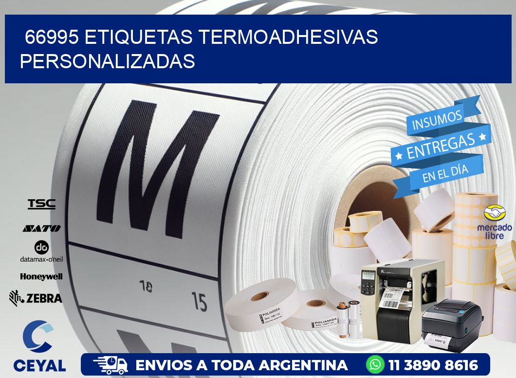 66995 Etiquetas termoadhesivas personalizadas