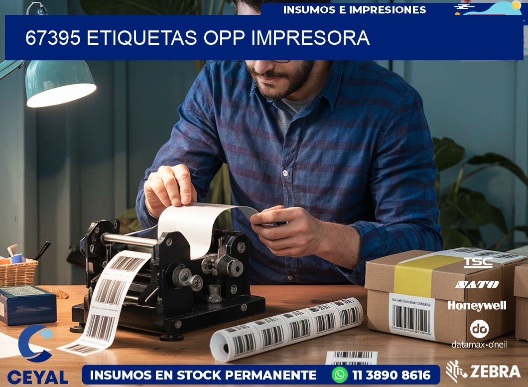 67395 etiquetas opp impresora
