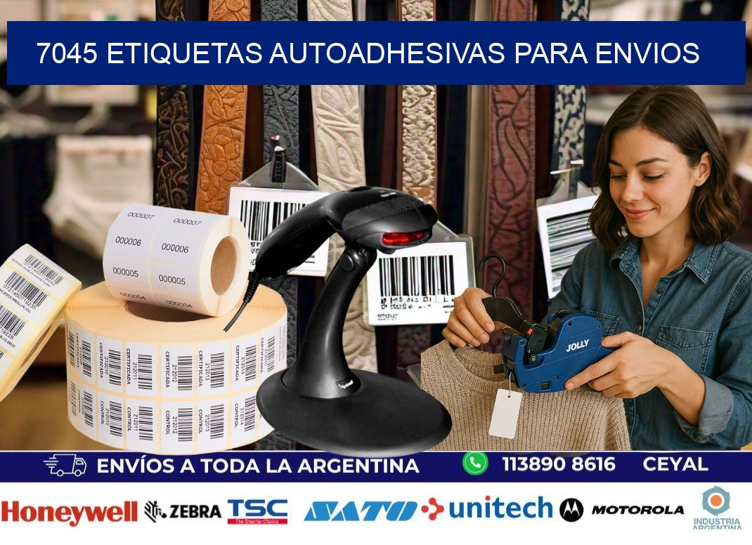 7045 etiquetas autoadhesivas para envios