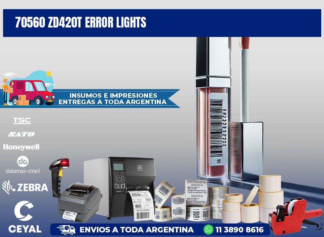 70560 ZD420t error lights
